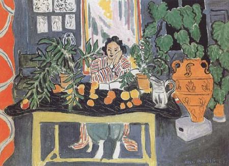 Henri Matisse Interior with an Etruscan Vase (mk35) china oil painting image